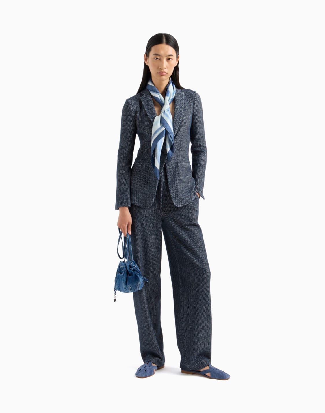 シングルブレストジャケット-ジャジ-シェブロンモチフ-ブル--emporio-armani