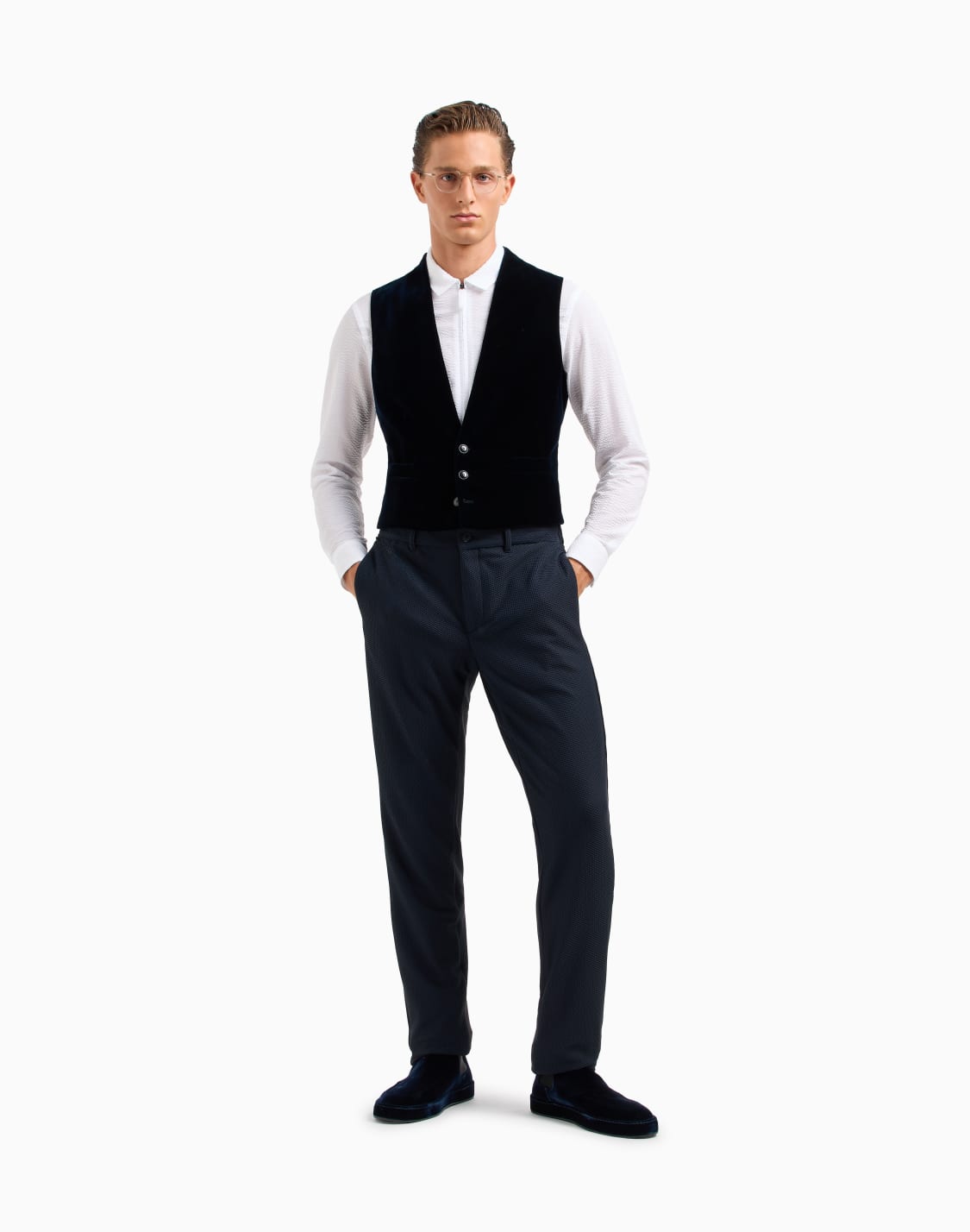 slim-fit-cotton-seersucker-shirt-with-zip-white--giorgio-armani