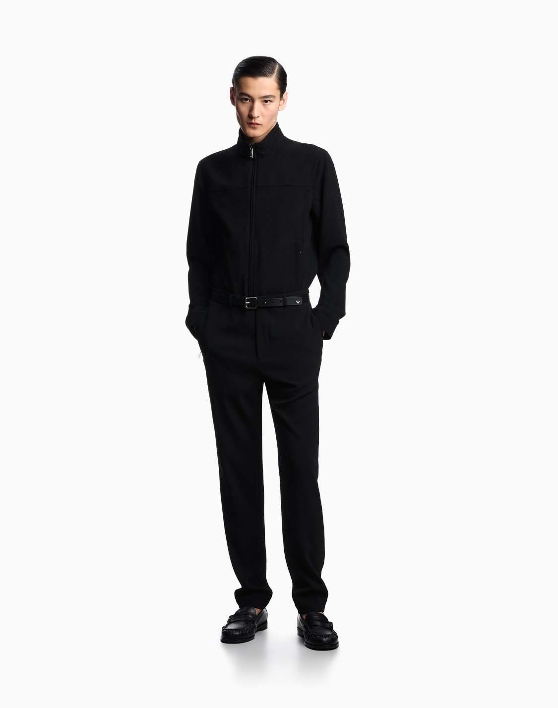 icon-piqu-effect-micro-textured-crpe-jersey-trousers-black--emporio-armani