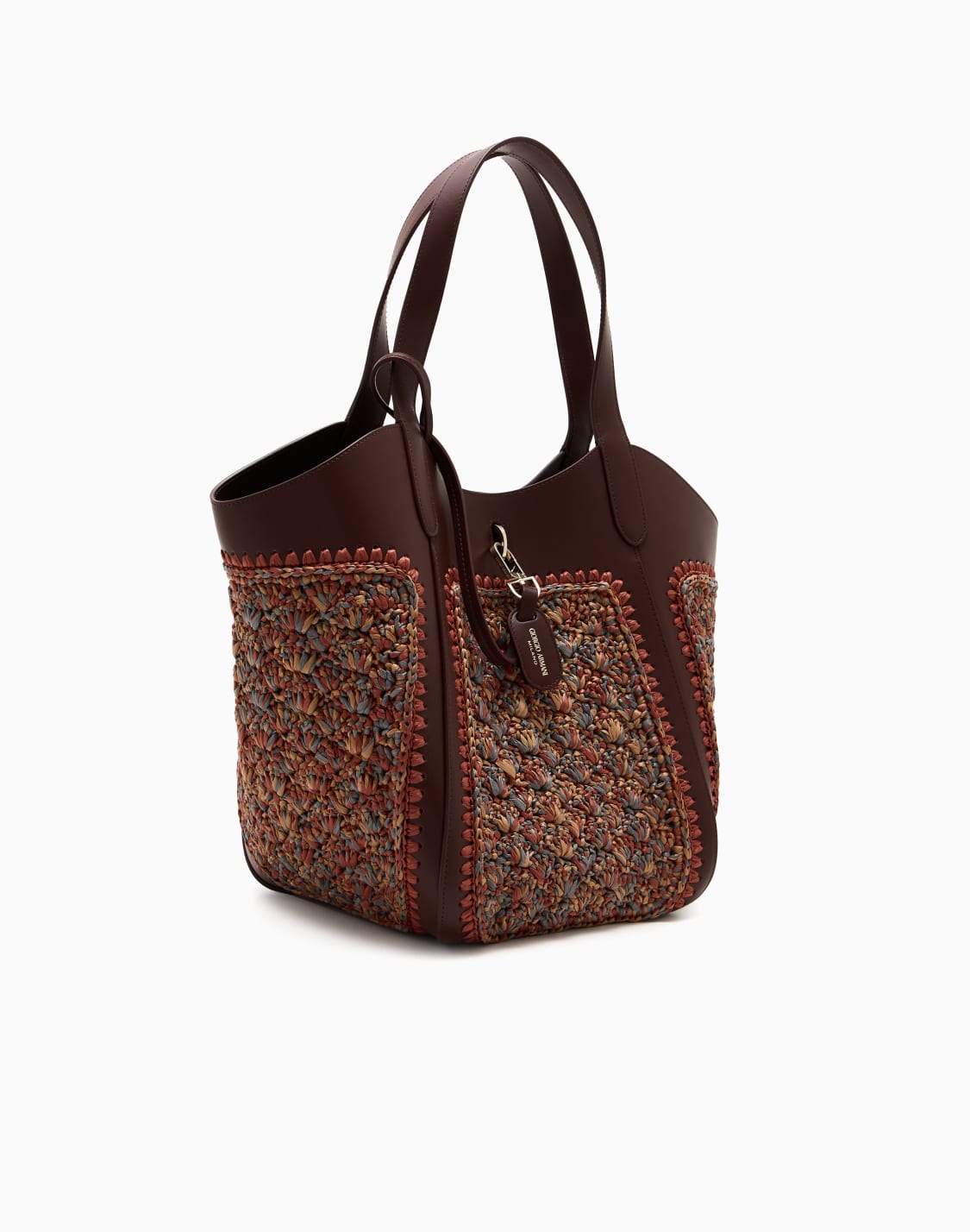 borsa-a-mano-media-in-pelle-e-rafia-punto-ventaglio-marrone--giorgio-armani