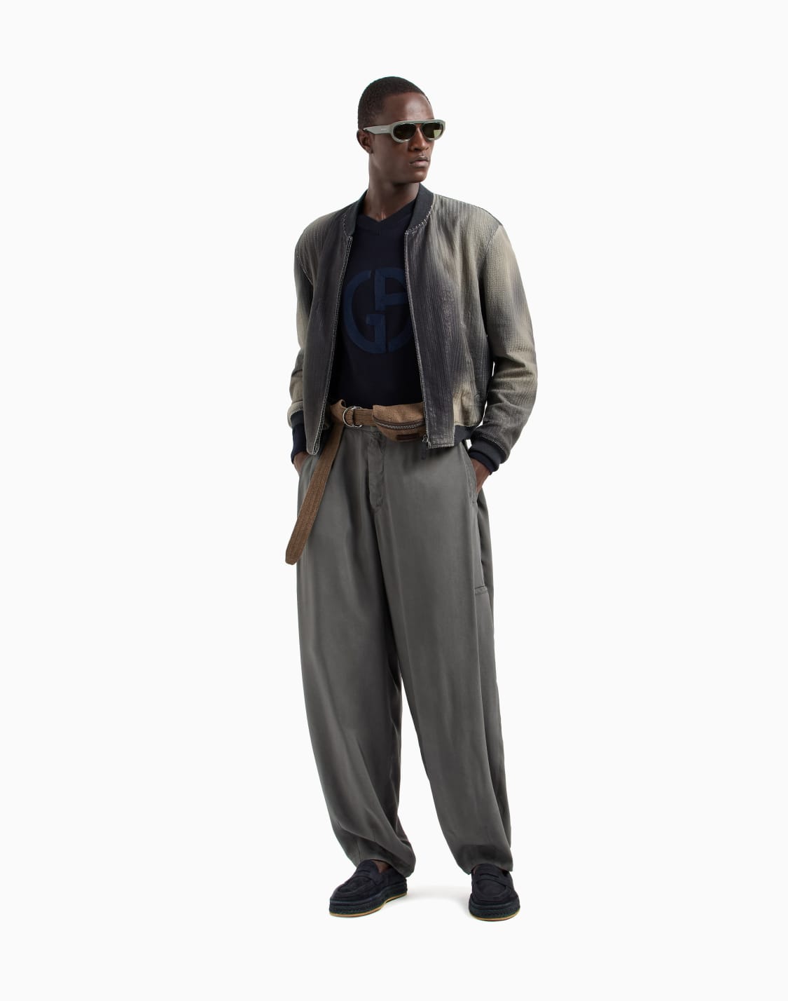 perforated-and-printed-nappa-leather-blouson-grey--giorgio-armani