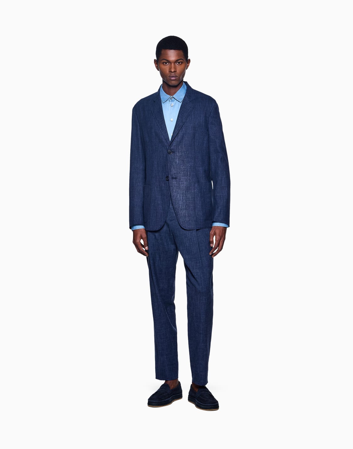 regular-fit-shirt-in-cotton-denim-blue--giorgio-armani