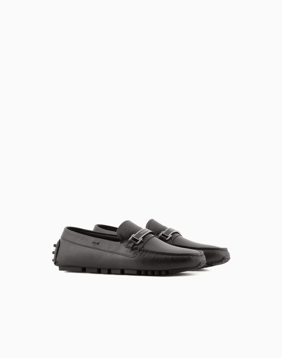 pebbled-leather-driving-loafers-with-stirrup-bar-brown--emporio-armani