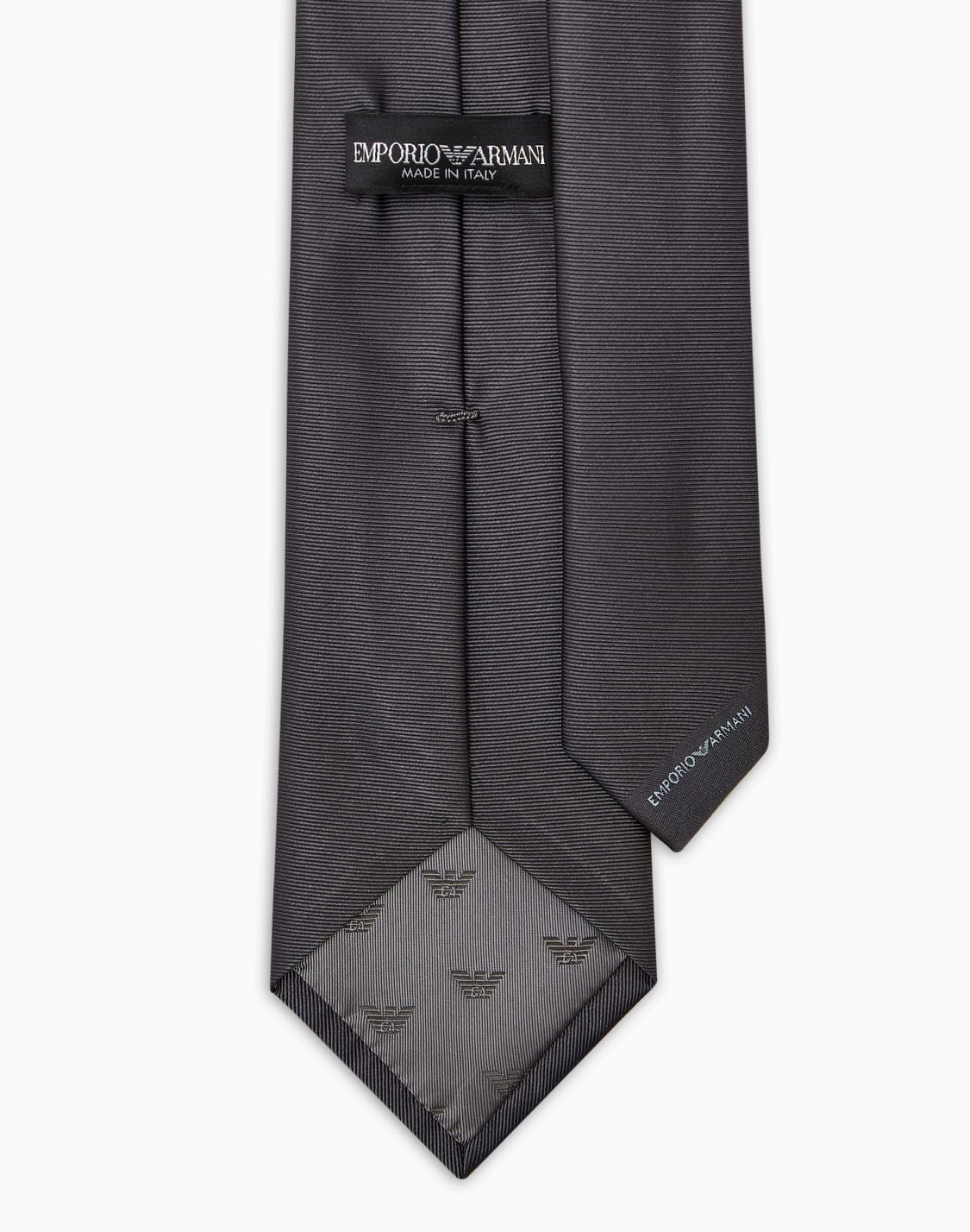 ottoman-style-pure-silk-tie-grey--emporio-armani