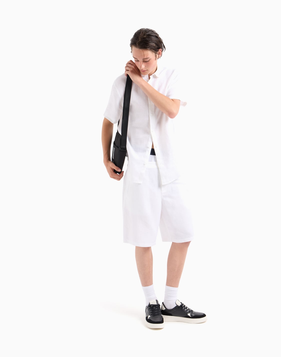 regular-fit-cotton-shirt-화이트--armani-exchange