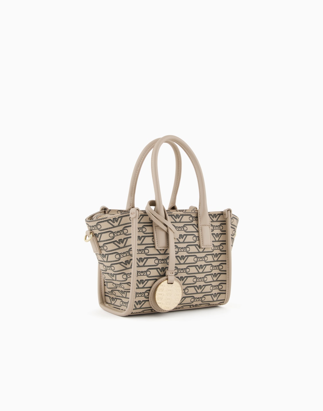shopper-piccola-stampa-monogram-all-over-beige--emporio-armani