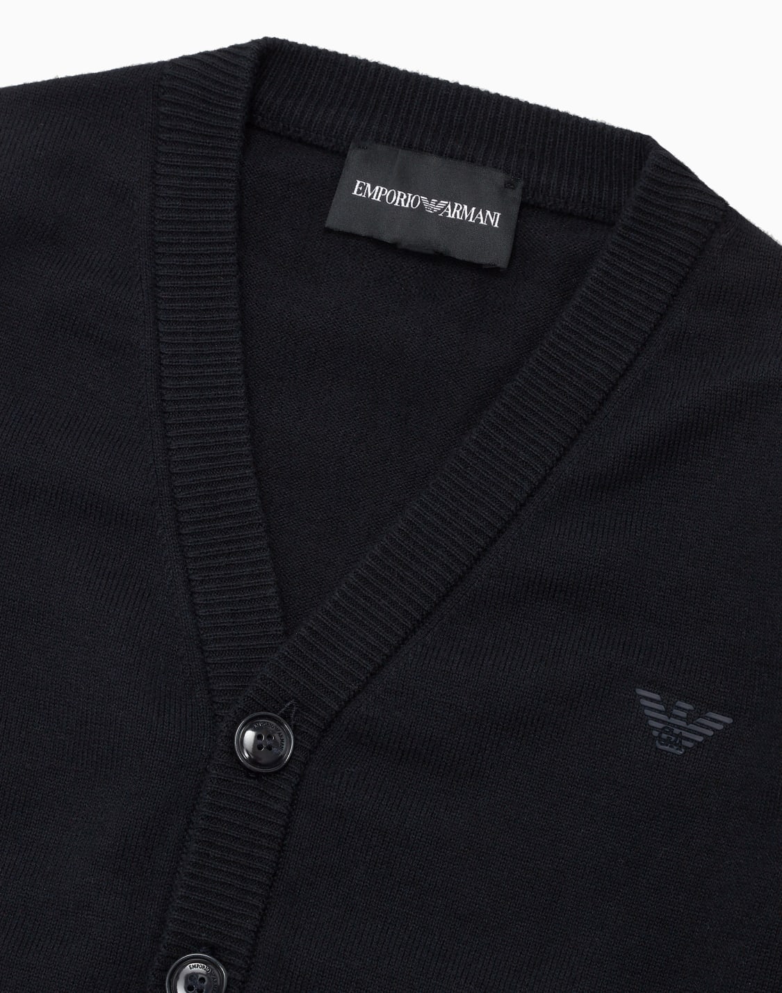 cardigan-scollo-v-in-misto-lana-blu-navy--emporio-armani