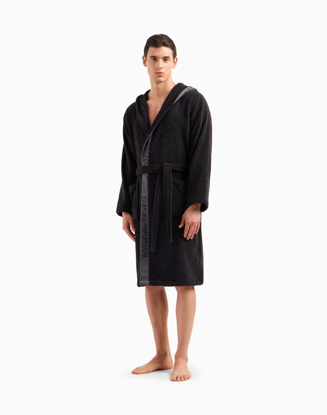 terrycloth-bathrobe-with-logotape-band-black--emporio-armani