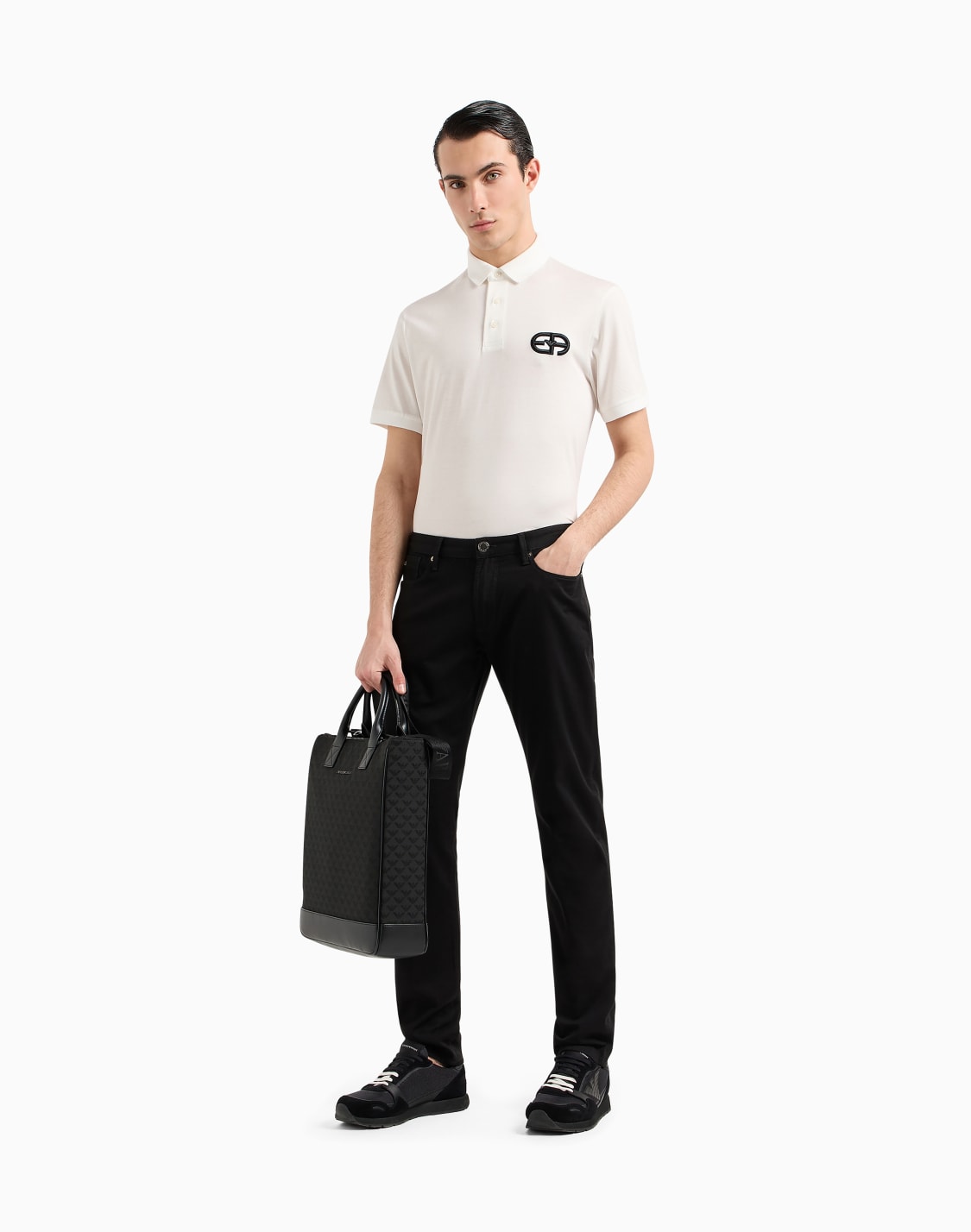 polo-en-punto-de-mezcla-de-lyocell-con-logotipo-ea-bordado-en-relieve-blanco--emporio-armani