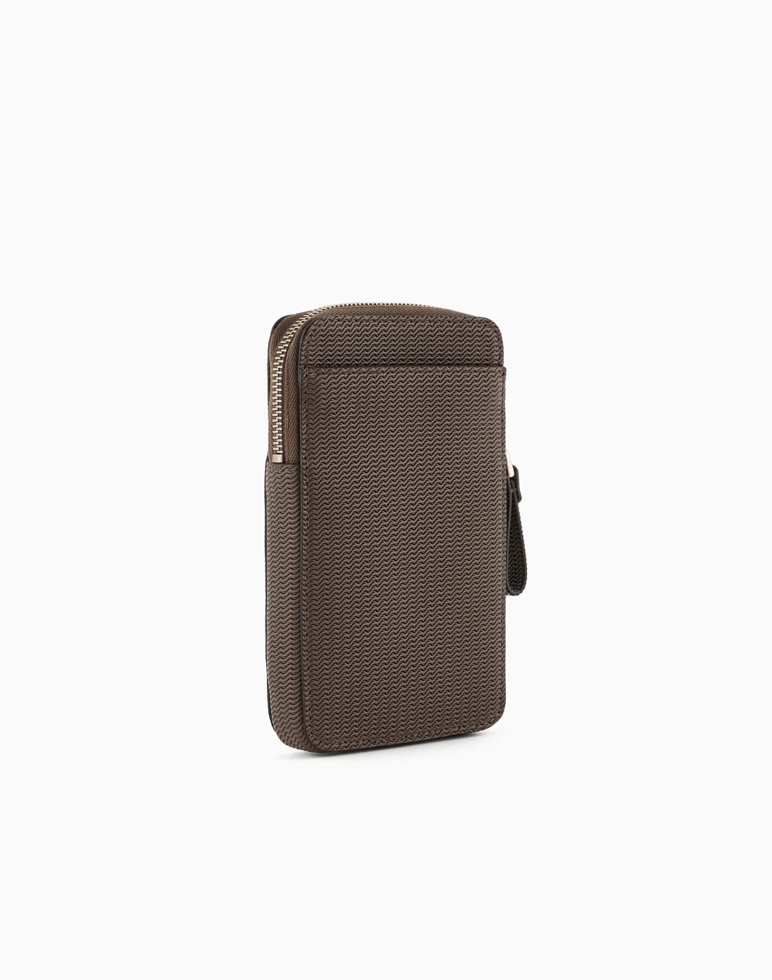portacellulare-in-pelle-stampata-marrone--giorgio-armani