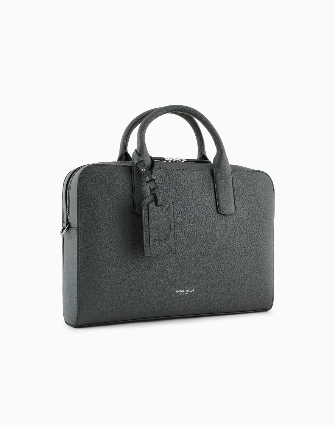 pebbled-leather-briefcase-green--giorgio-armani