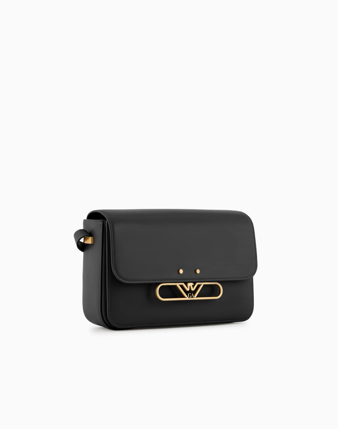 ショルダバッグ-スムスレザ-メタルイグルロゴ-ブラック--emporio-armani