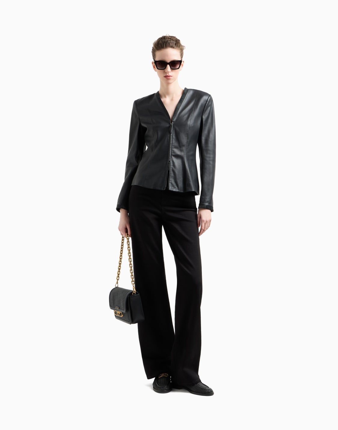veste-coupe-slim-en-peau-dagneau-de-ganterie-noir--emporio-armani