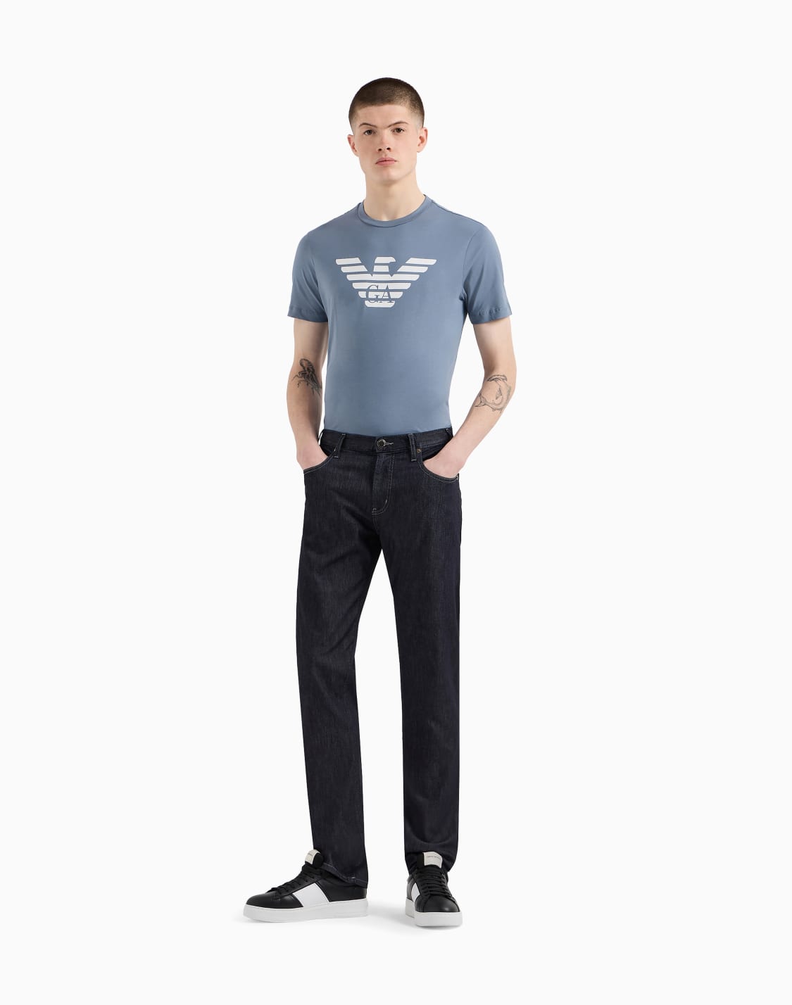 jean-j45-coupe-classique-en-denim-effet-us-270-gm2-bleu--emporio-armani