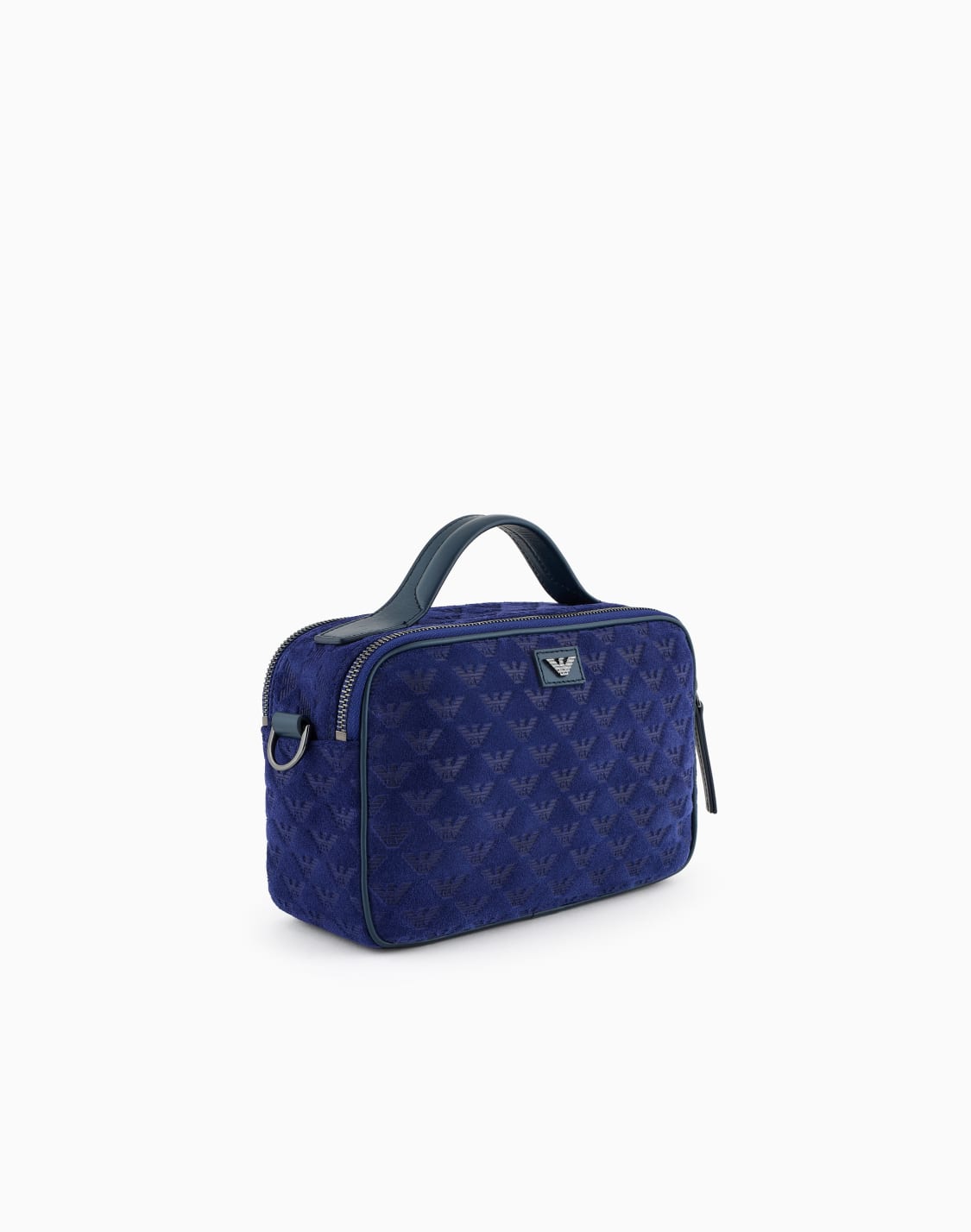 suede-boston-bag-with-shoulder-strap-and-all-over-embossed-eagle-blue--emporio-armani