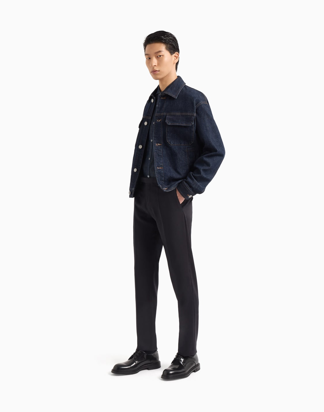 giacca-in-denim-rinse-washed-blu--emporio-armani