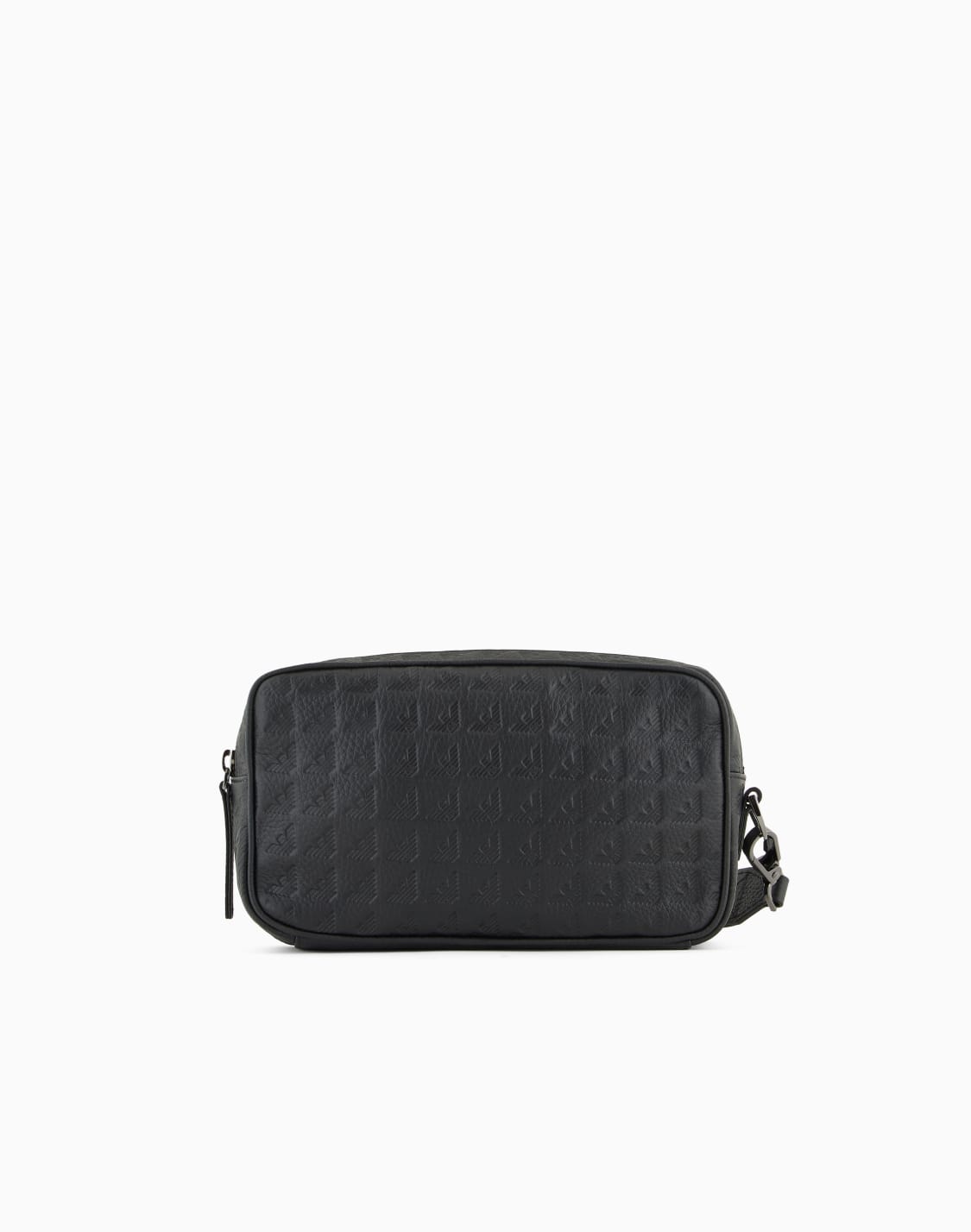 beauty-aus-leder-geprgt-mit-allover-adler-schwarz--emporio-armani