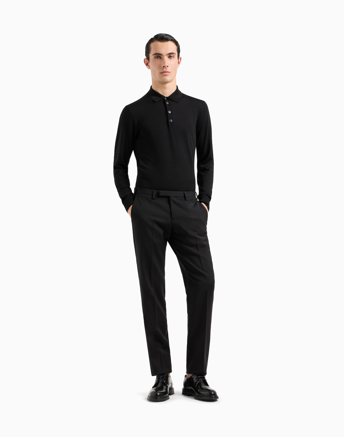 maglione-collo-polo-in-lana-vergine-nero--emporio-armani