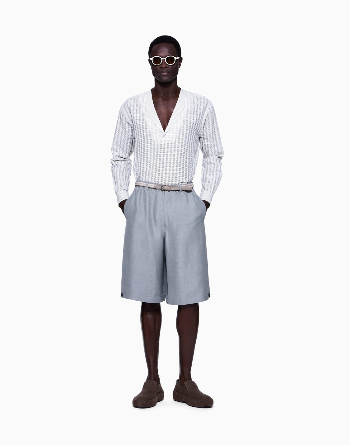 bermuda-en-lin-et-soie-gris--giorgio-armani