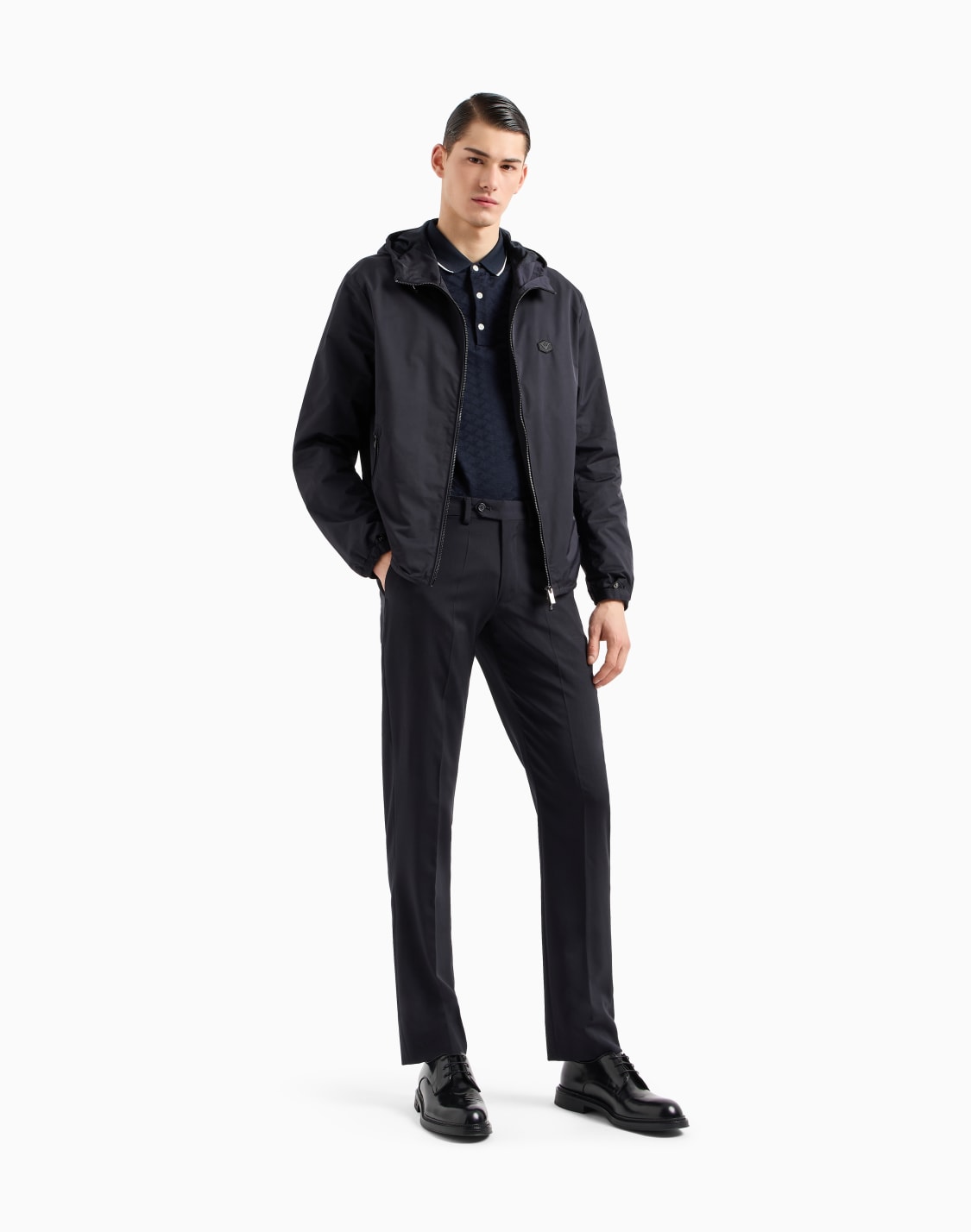 polo-de-punto-jacquard-mercerizado-con-guila-integral-azul-marino--emporio-armani