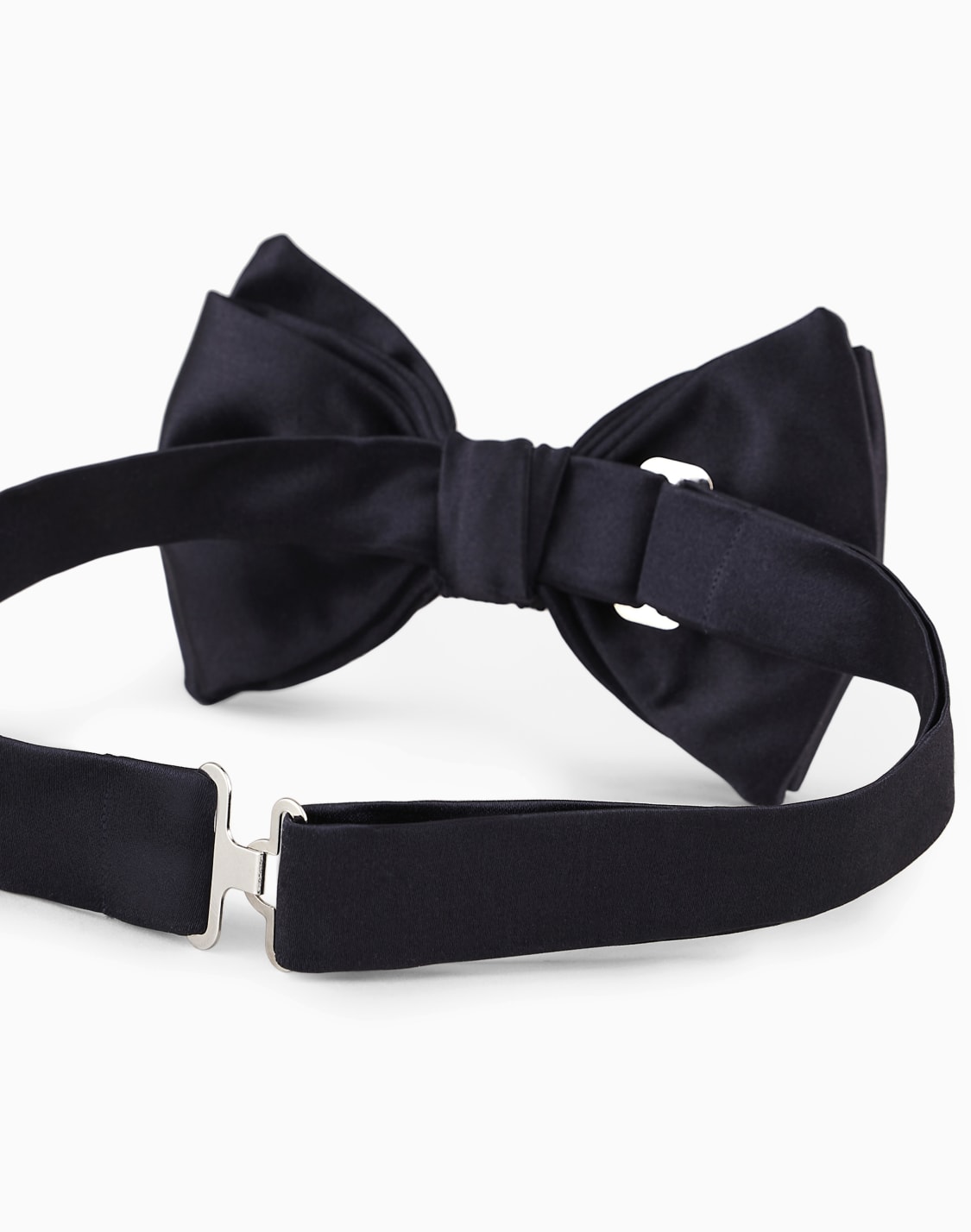 knotted-bow-tie-in-micro-textured-pure-silk-blue--emporio-armani