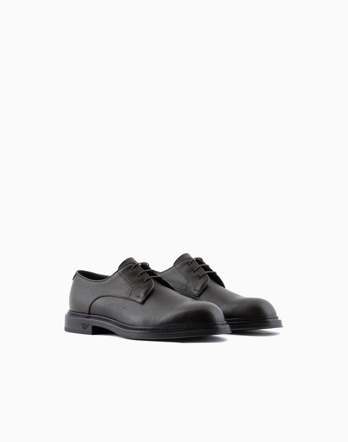 derby-in-pelle-granata-marrone--emporio-armani