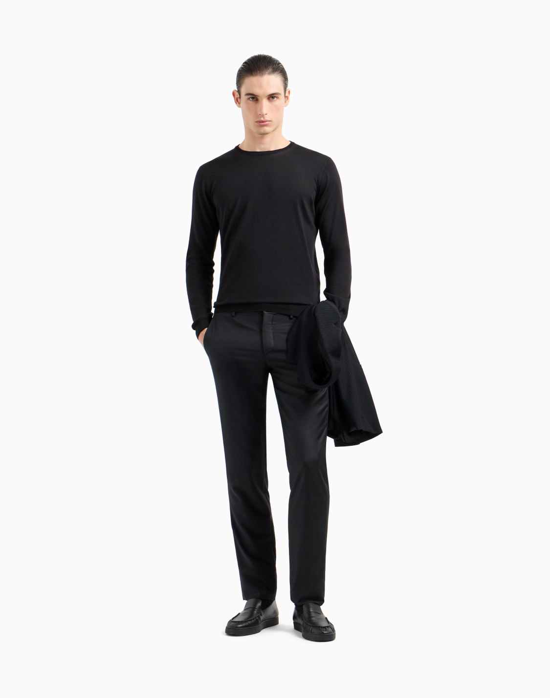long-sleeved-crew-neck-jumper-in-silk-and-cotton-black--giorgio-armani