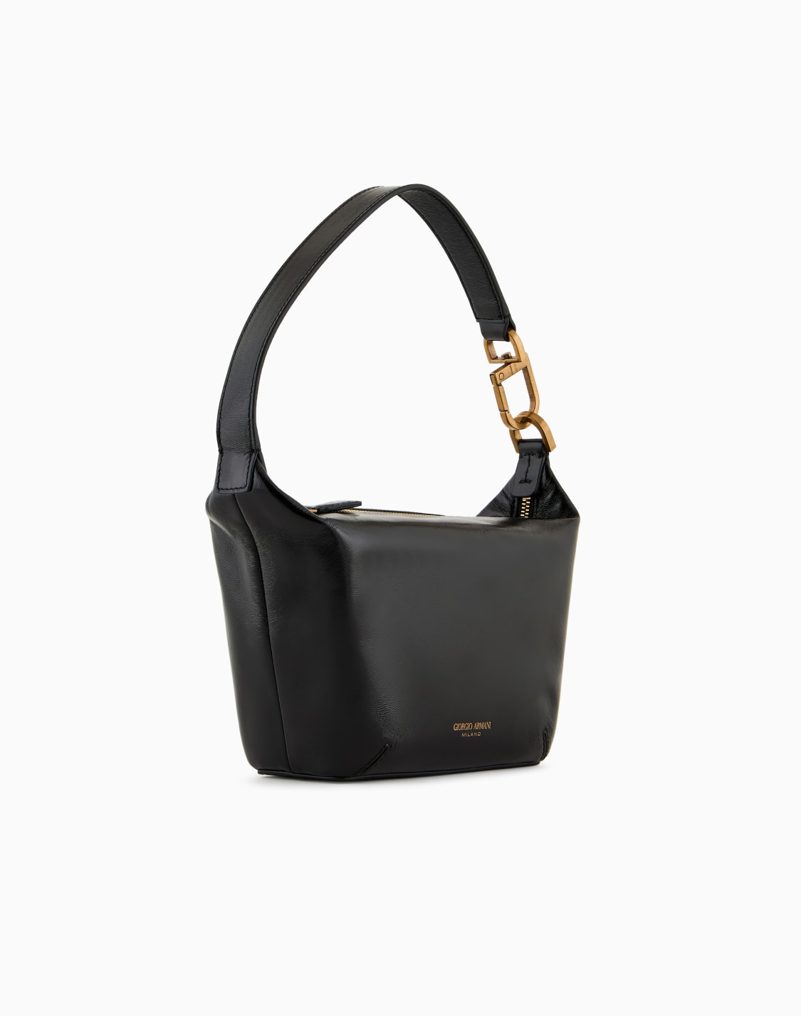 ジョルジオ-アルマニ-ラ-プリマ-ソフト-ホボバッグ-パテントナッパレザ-スモル-ブラック--giorgio-armani