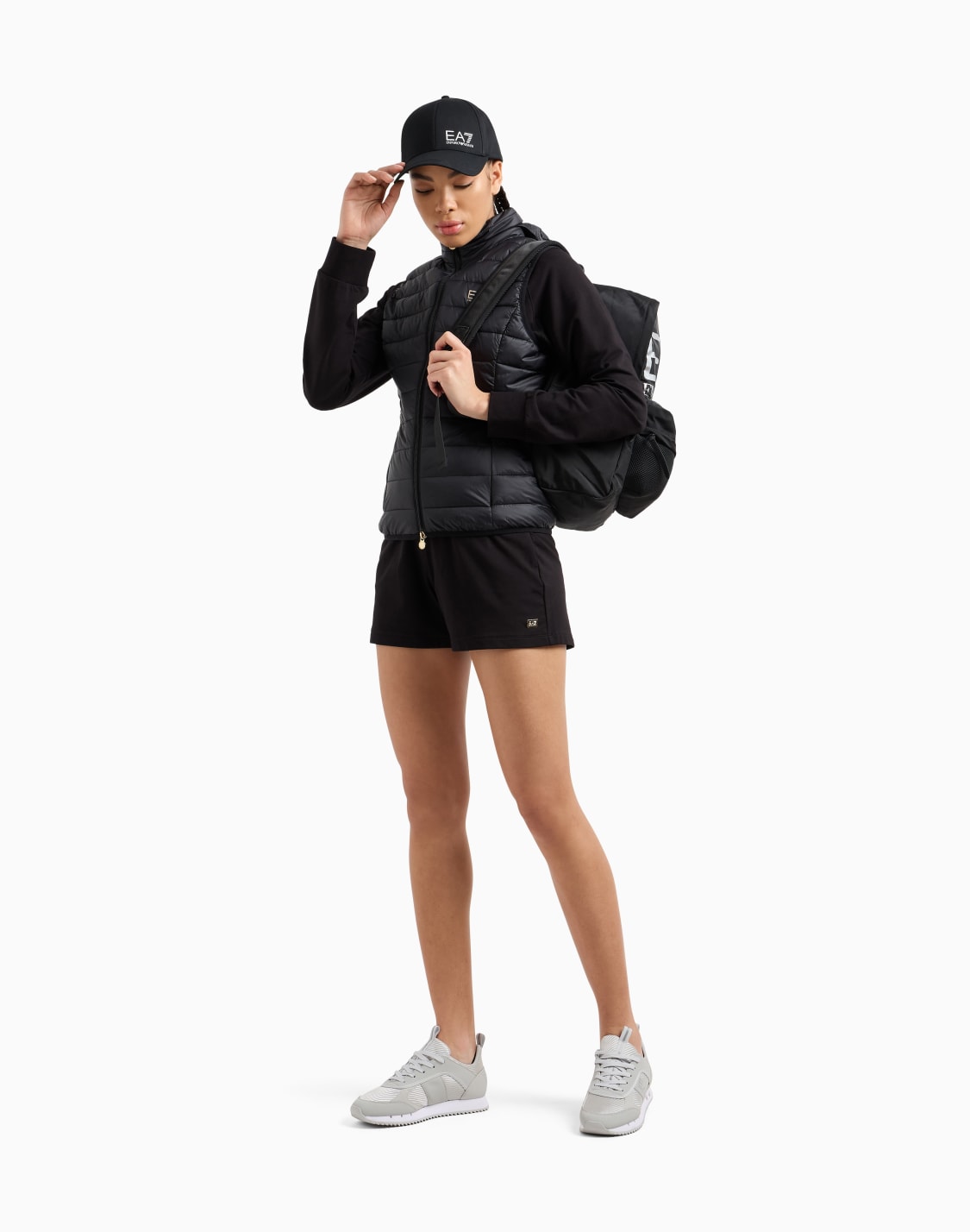 core-lady-recycled-nylon-blend-padded-gilet-black--ea7