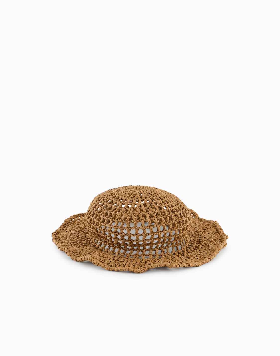 cappello-a-cloche-in-viscosa-intrecciata-beige--giorgio-armani