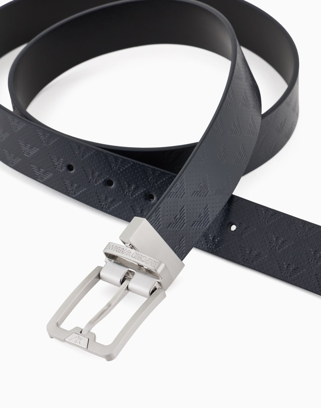 leather-belt-with-all-over-embossed-eagle-blue--emporio-armani