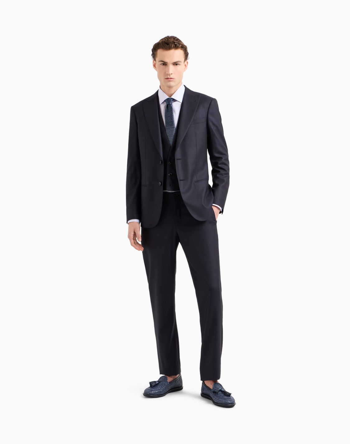 마이크로-깅엄-버진울-싱글-브레스트-웨이스트코트-네이비-블루--giorgio-armani