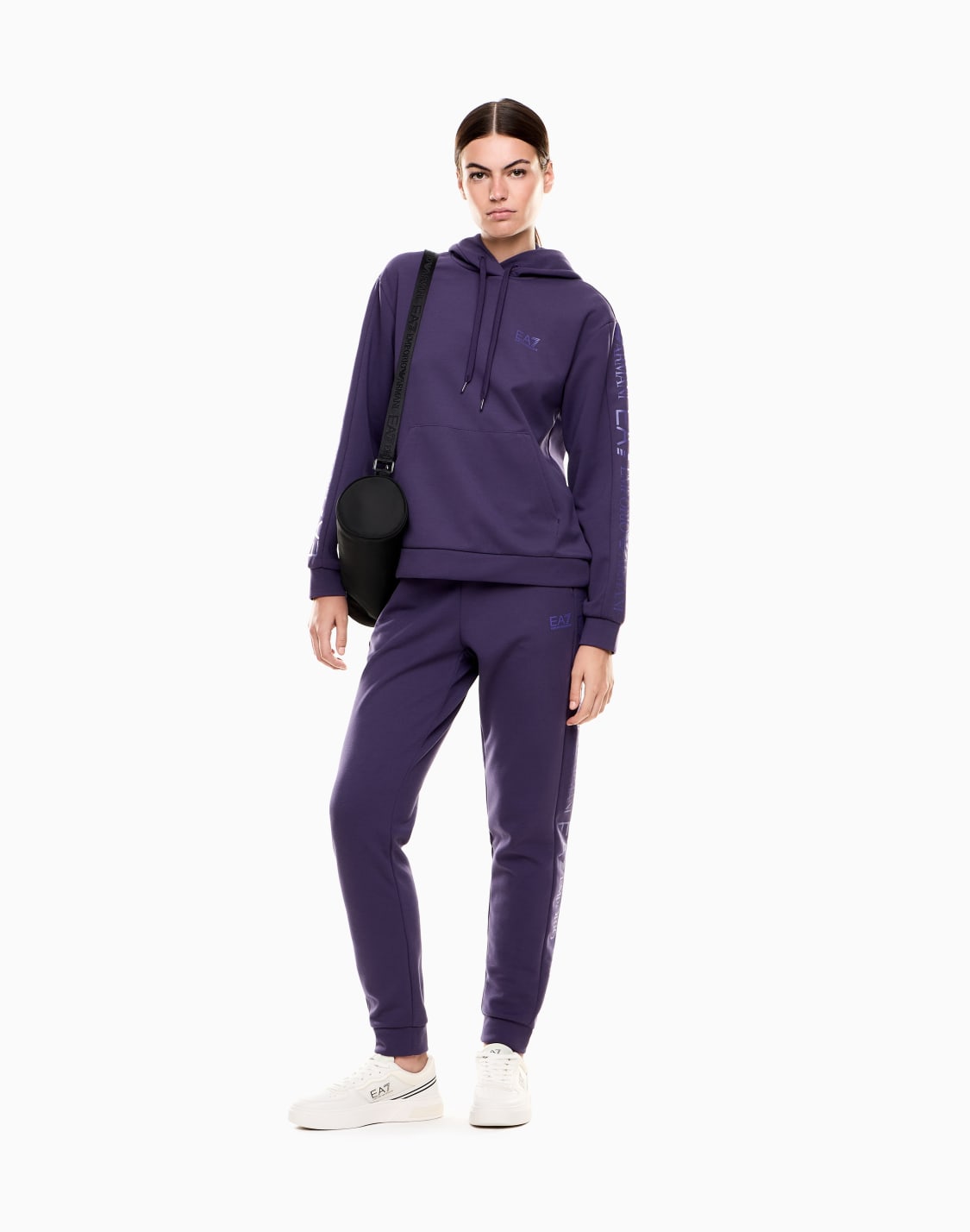 survtement-en-mlange-de-coton-violet--ea7
