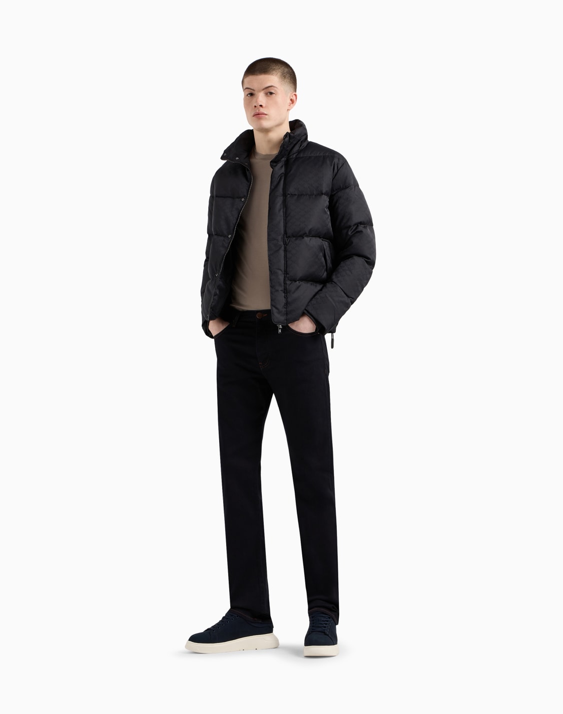 quilted-puffer-jacket-with-all-over-jacquard-eagle-black--emporio-armani