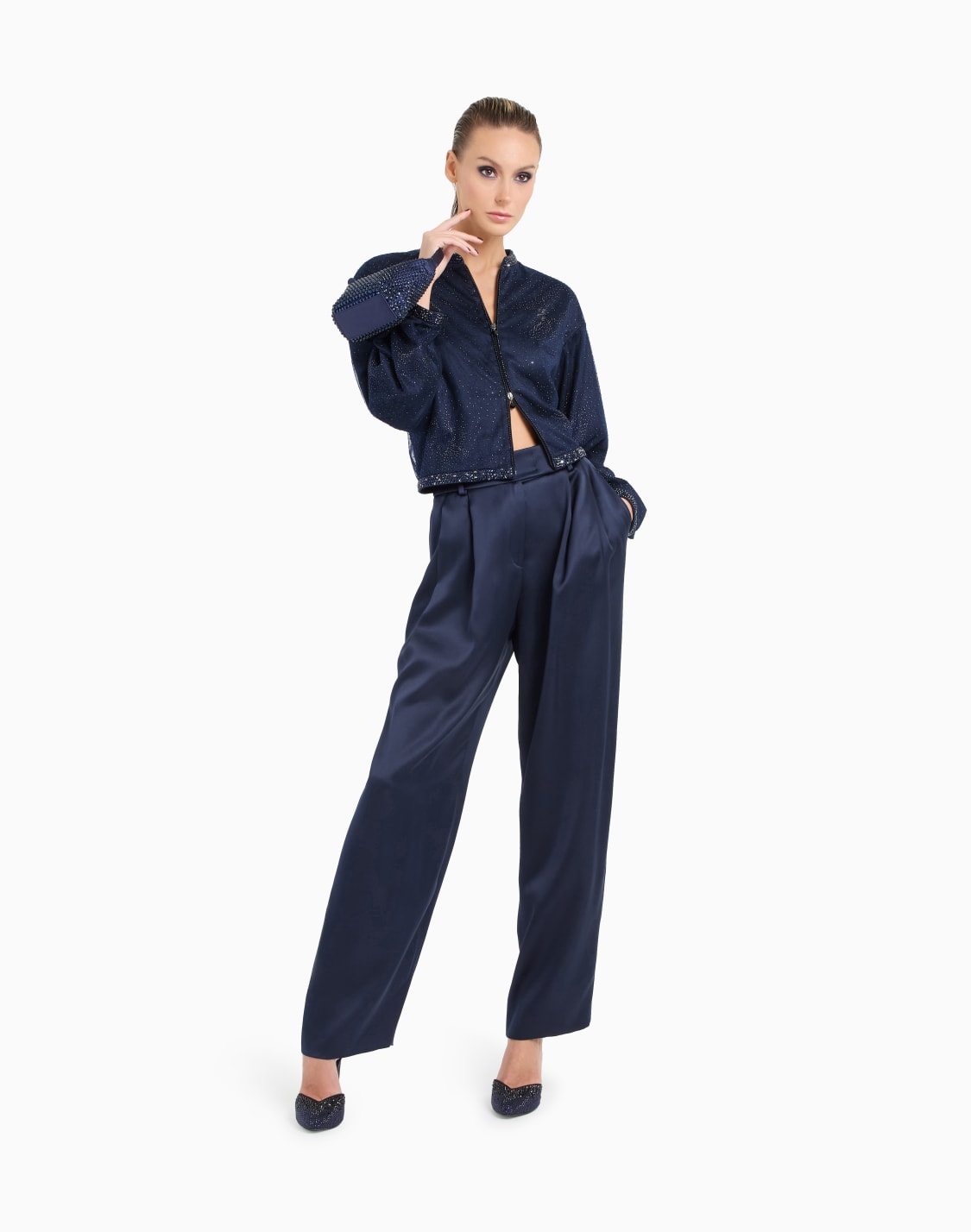 silk-blouson-with-rhinestone-embroidery-patterned--giorgio-armani