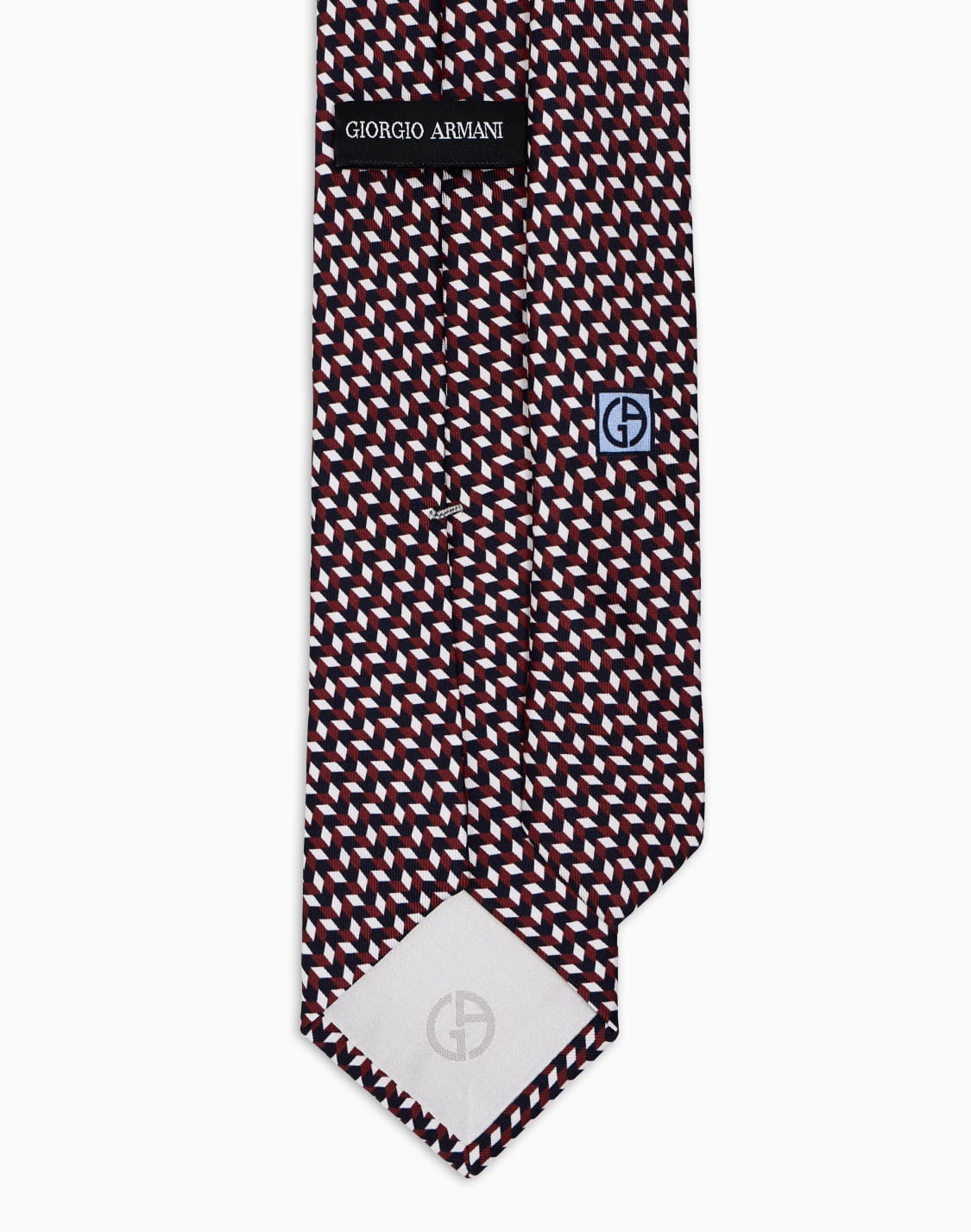 corbata-de-seda-estampada-burdeos--giorgio-armani