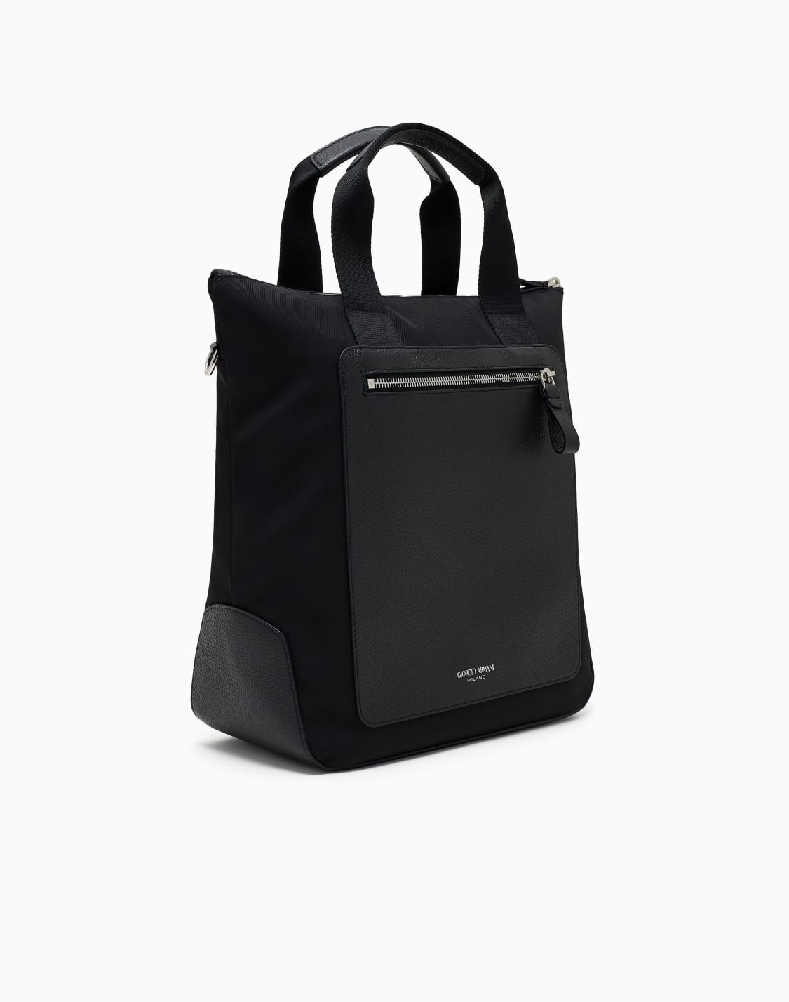 small-shopper-bag-in-recycled-nylon-and-pebbled-leather-black--giorgio-armani