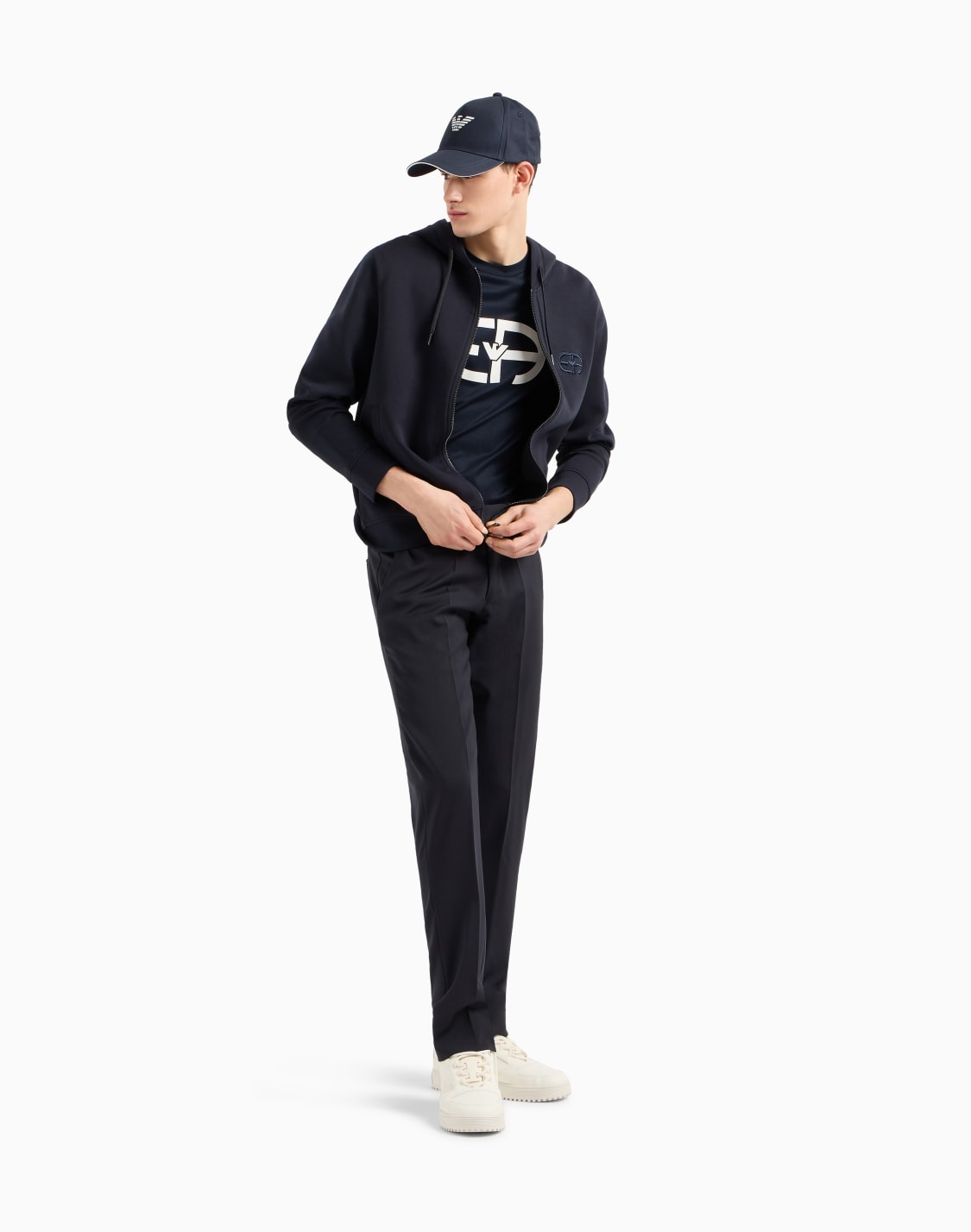 t-shirt-en-jersey-mlange-lyocell-avec-grand-logo-ea-bleu-marine--emporio-armani