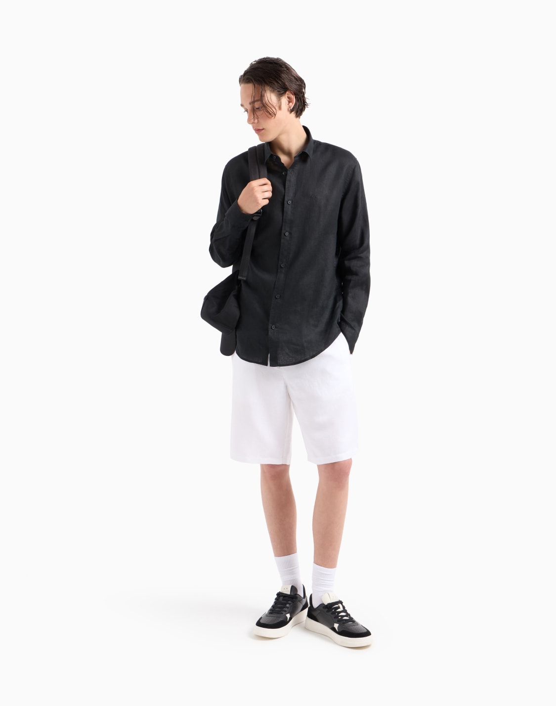 regular-fit-cotton-shirt-black--armani-exchange
