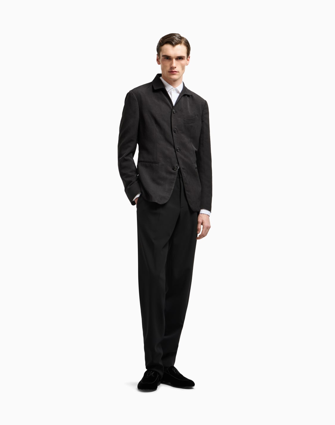 シングルタックパンツ-ピュアバジンウル-クレプ-ブラック--giorgio-armani