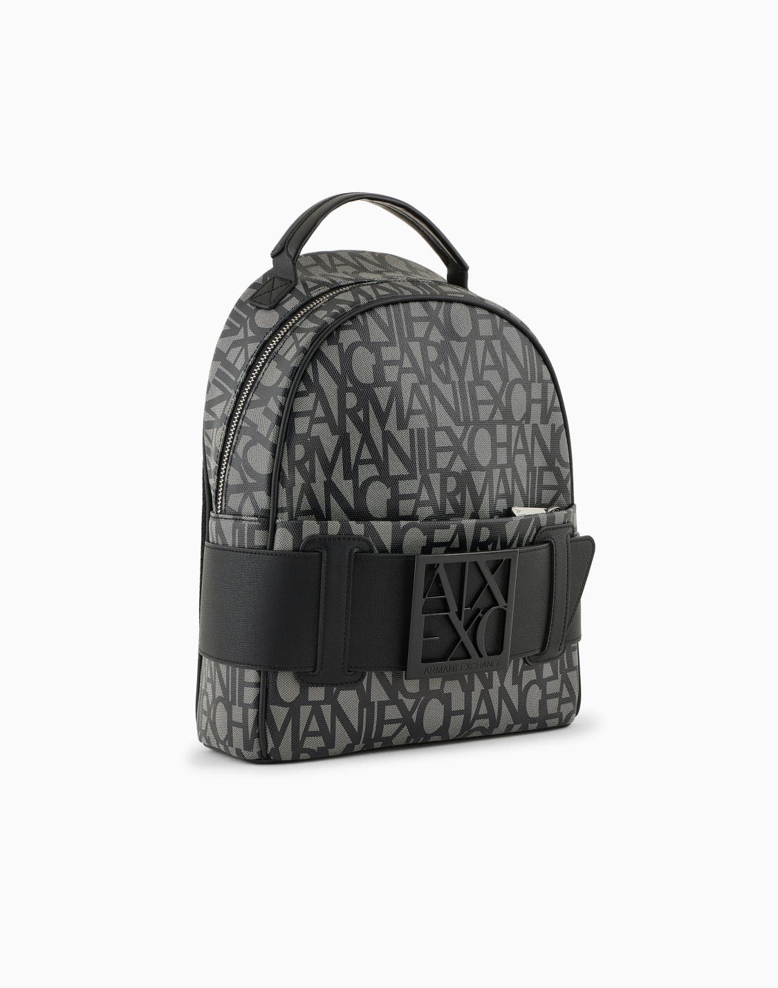 boxロゴバックル-ミニバックパック-ブラック--armani-exchange