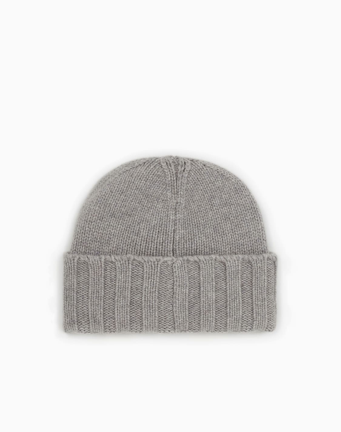ribbed-cashmere-beanie-grey--emporio-armani