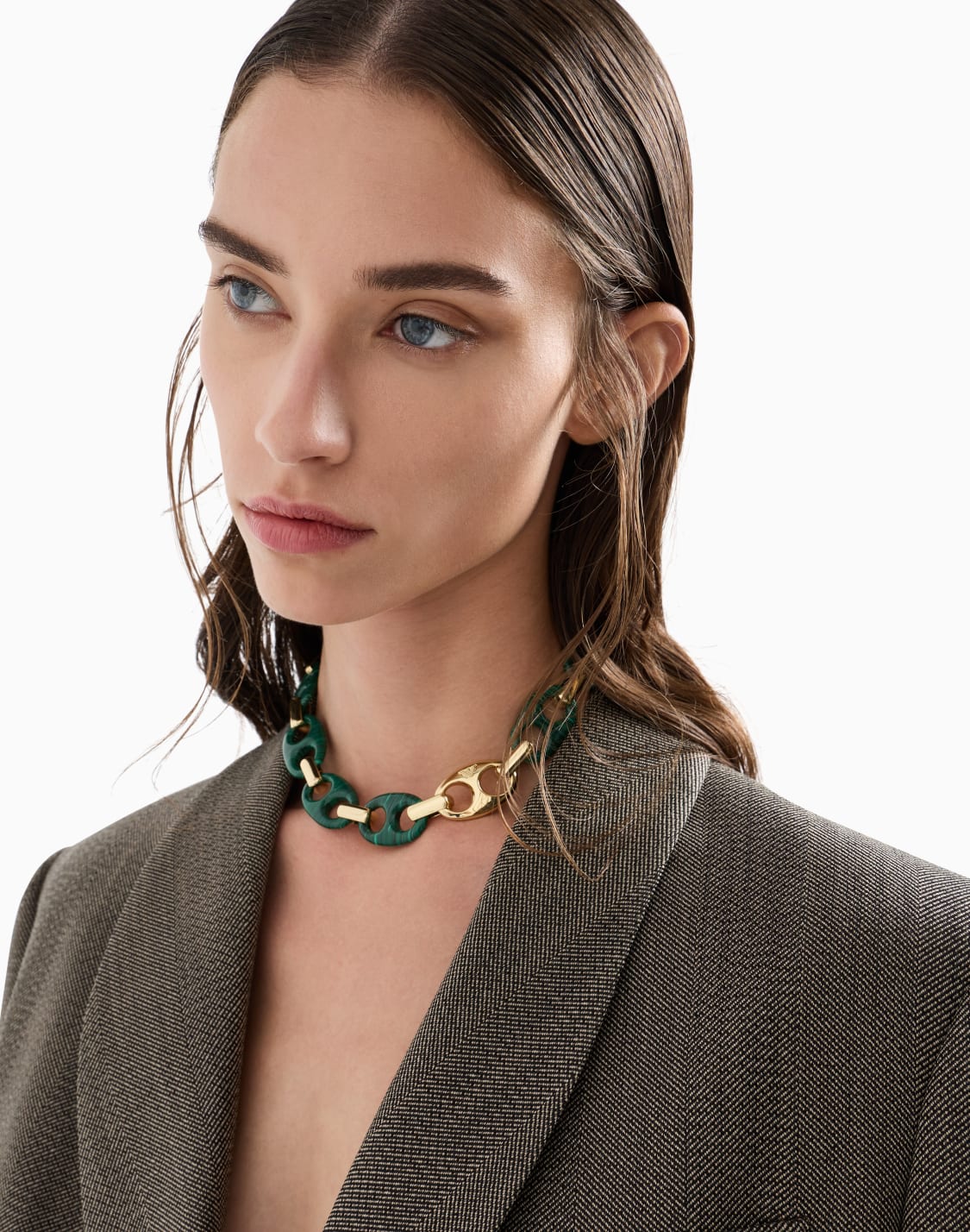 collana-a-catena-di-malachite-verde-ricostituita-multicolore--emporio-armani
