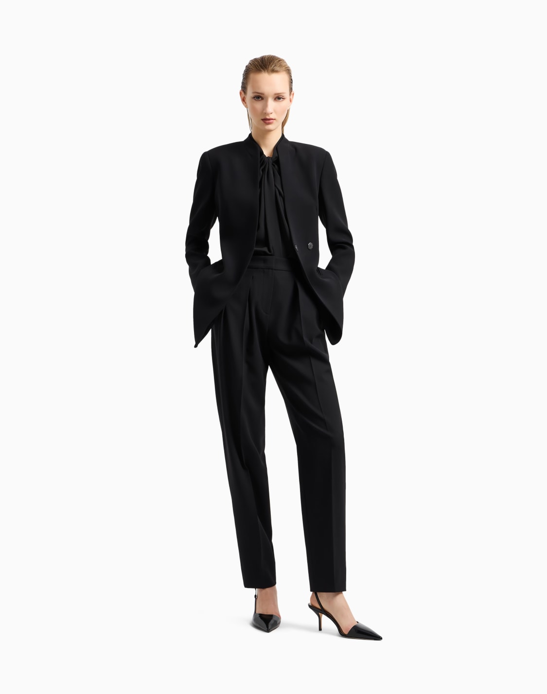 blusa-de-georgette-doble-de-seda-lavada-negro--giorgio-armani