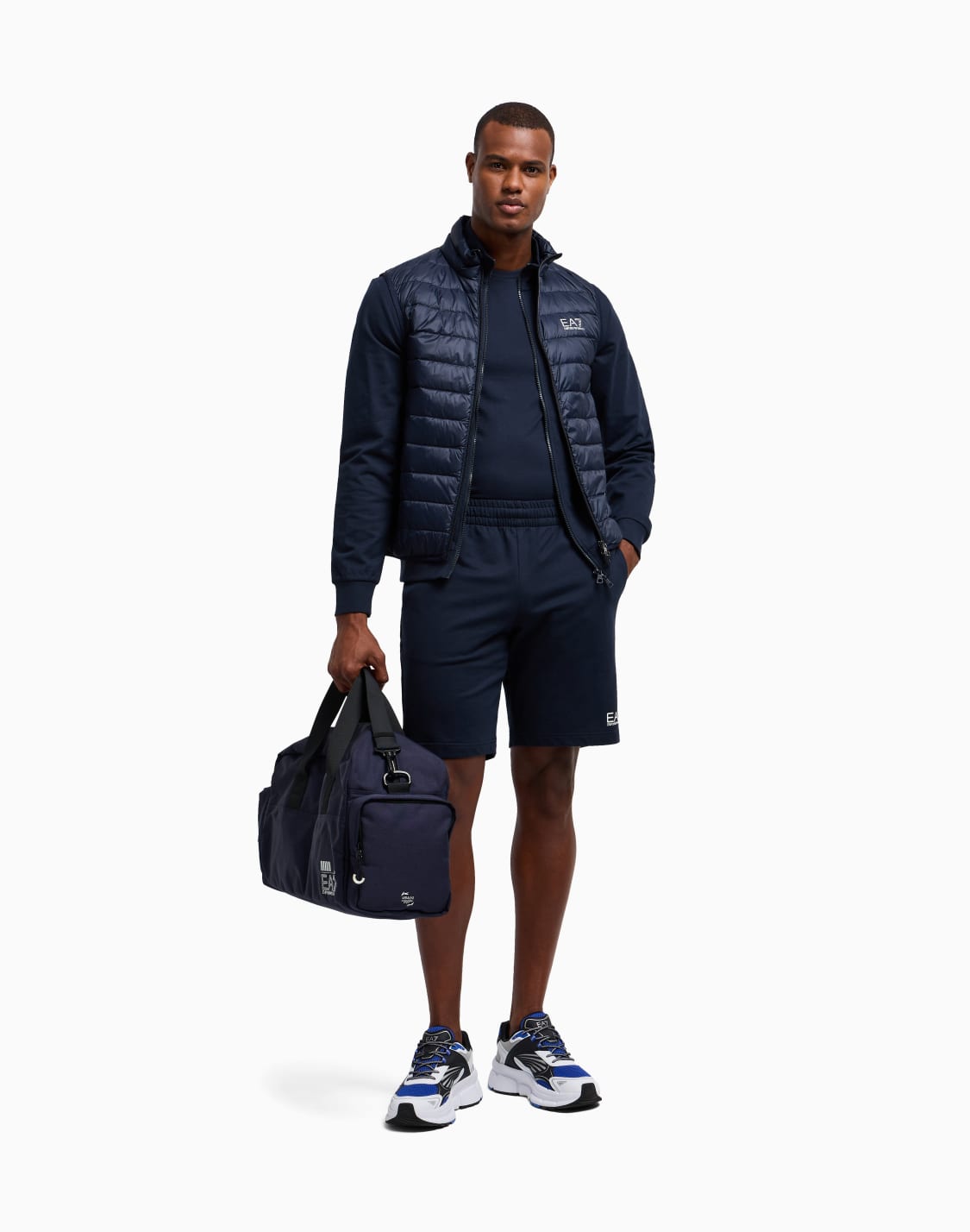 core-identity-bermudashorts-aus-baumwolle-blau--ea7
