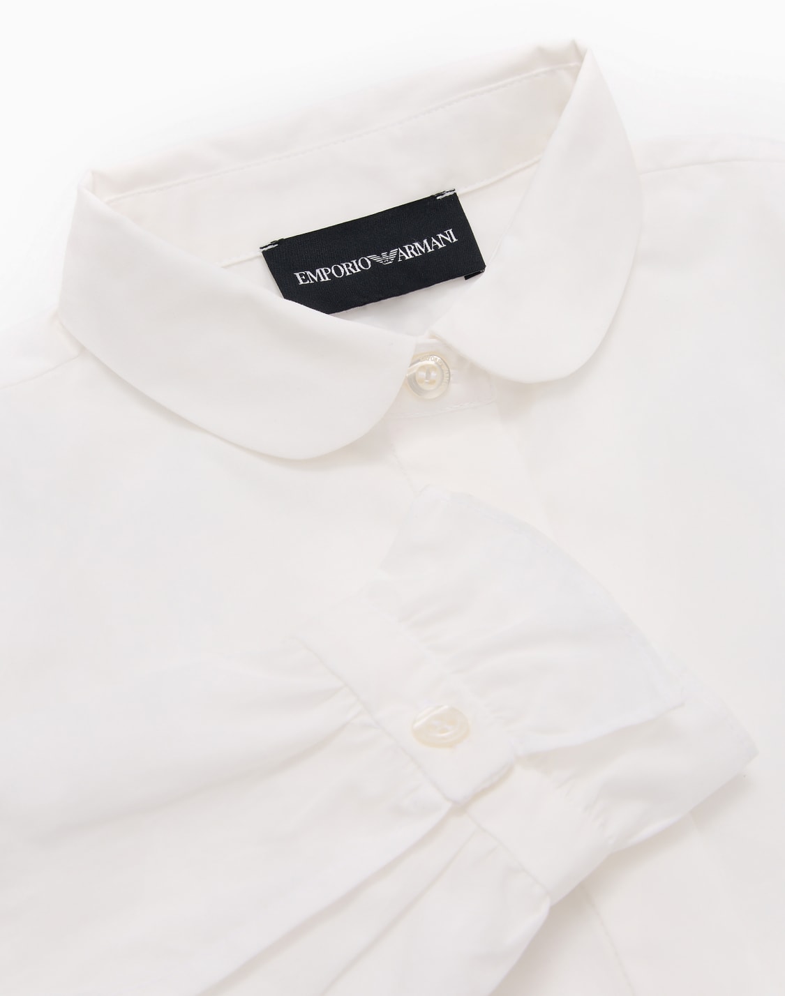 camicia-collo-claudine-in-popeline-bianco--emporio-armani