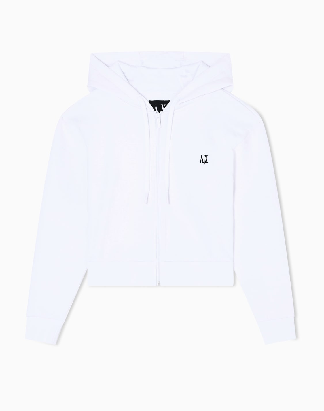 icon-フデッドジップアップスウェットシャツ-ホワイト--armani-exchange