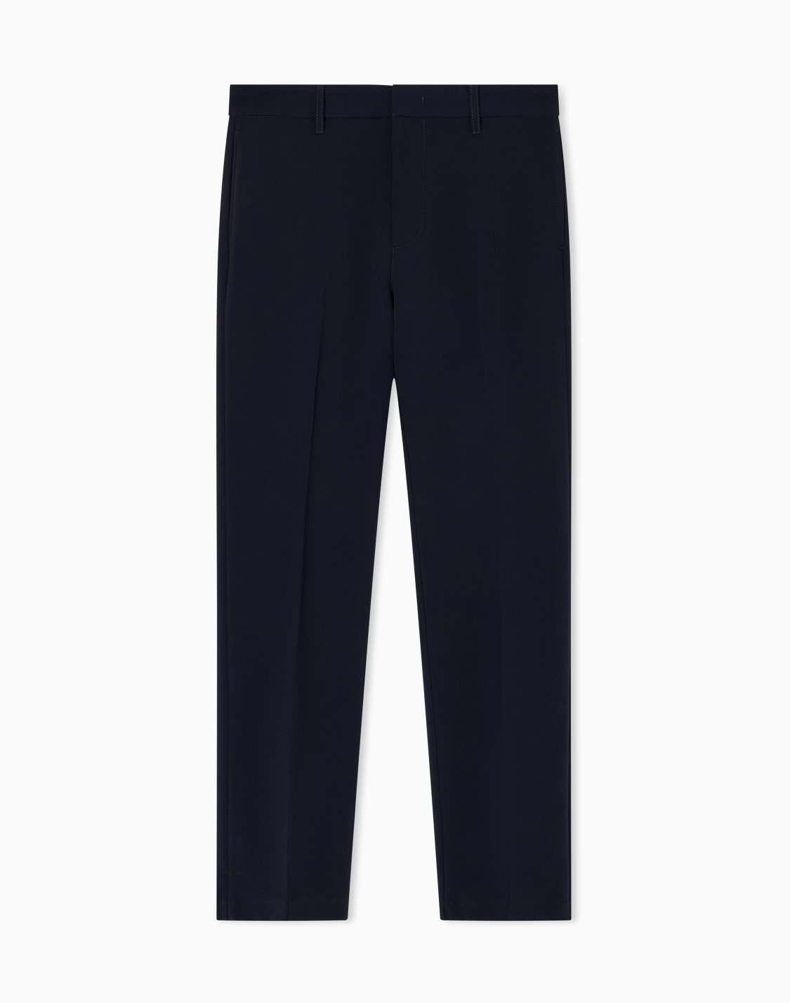 チノパンツ-ビスコス混紡ツイル-ネイビブル--emporio-armani