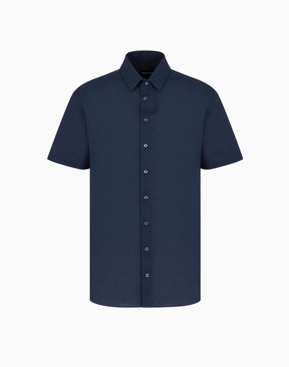 short-sleeved-cotton-seersucker-shirt-blue--giorgio-armani