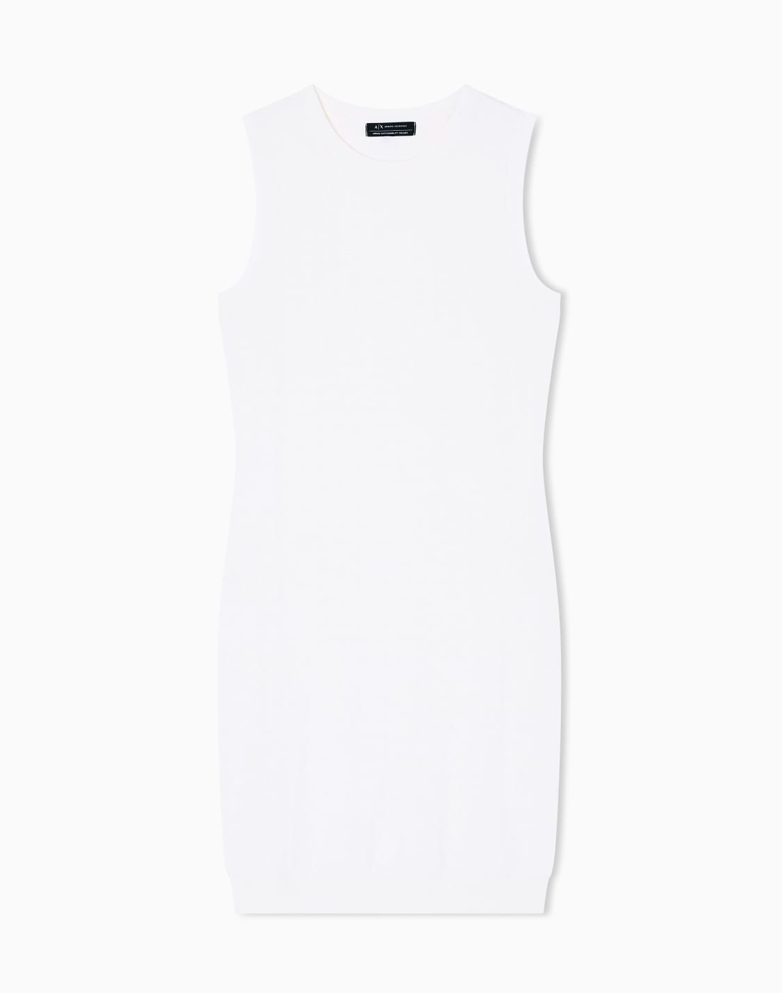 sheath-dress-with-allover-logo-white--armani-exchange